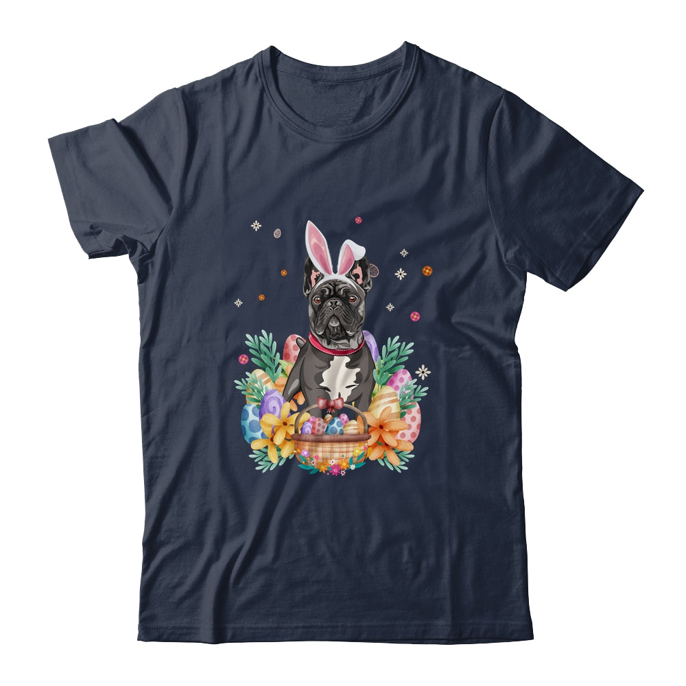 Happy Easter Cute Bunny French Bulldog Wearing Bunny Ears Shirt & Hoodie | siriusteestore