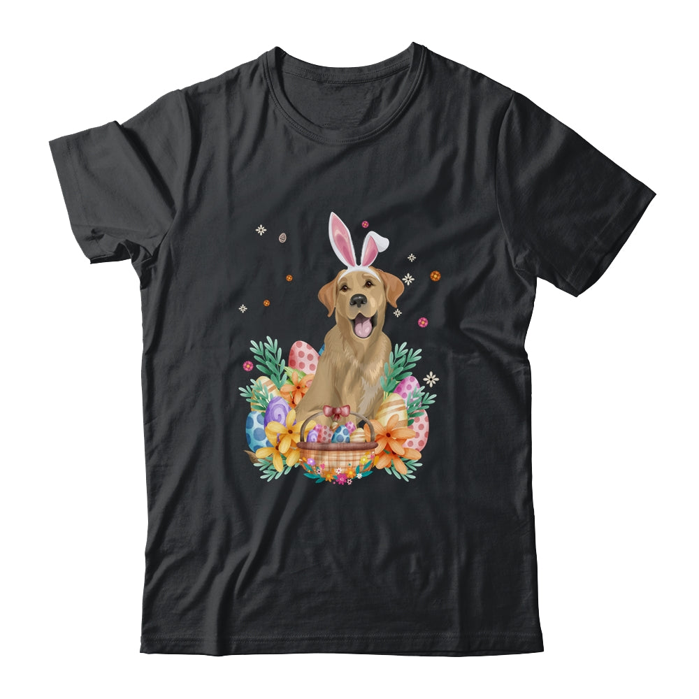 Happy Easter Cute Bunny Labrador Wearing Bunny Ears Shirt & Hoodie | siriusteestore