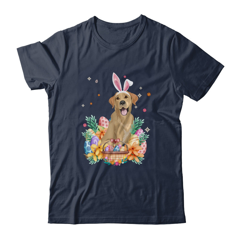 Happy Easter Cute Bunny Labrador Wearing Bunny Ears Shirt & Hoodie | siriusteestore