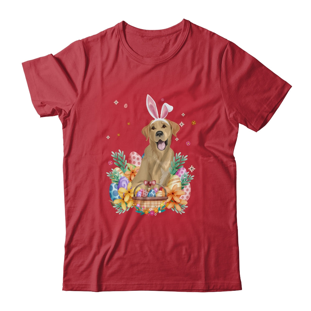Happy Easter Cute Bunny Labrador Wearing Bunny Ears Shirt & Hoodie | siriusteestore