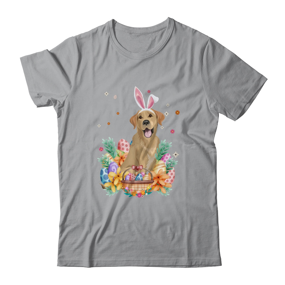 Happy Easter Cute Bunny Labrador Wearing Bunny Ears Shirt & Hoodie | siriusteestore