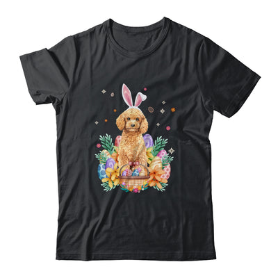 Happy Easter Cute Bunny Poodle Wearing Bunny Ears Shirt & Hoodie | siriusteestore