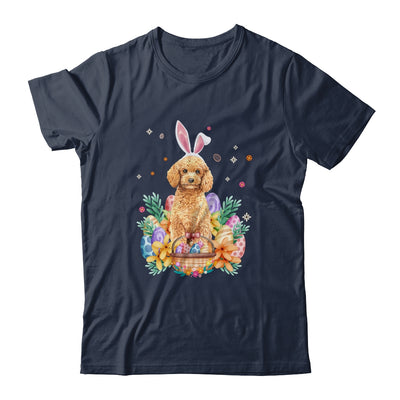 Happy Easter Cute Bunny Poodle Wearing Bunny Ears Shirt & Hoodie | siriusteestore