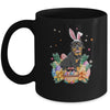Happy Easter Cute Bunny Rottweiler Wearing Bunny Ears Mug | siriusteestore