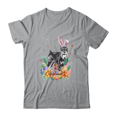 Happy Easter Cute Bunny Schnauzer Wearing Bunny Ears Shirt & Hoodie | siriusteestore