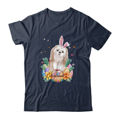 Happy Easter Cute Bunny Shih Tzu Wearing Bunny Ears Shirt & Hoodie | siriusteestore