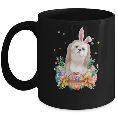 Happy Easter Cute Bunny Shih Tzu Wearing Bunny Ears Mug | siriusteestore
