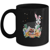 Happy Easter Cute Bunny Siberian Husky Wearing Bunny Ears Mug | siriusteestore