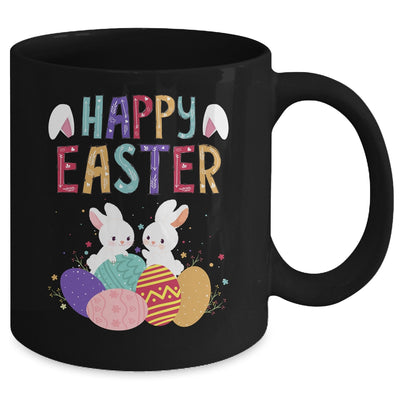 Happy Easter Day Cute Bunny With Eggs Easter Mug | siriusteestore