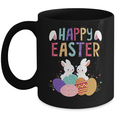 Happy Easter Day Cute Bunny With Eggs Easter Mug | siriusteestore