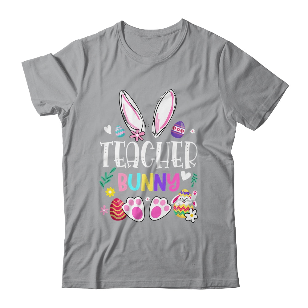 Happy Easter Day Women Teacher Bunny Shirt & Hoodie | siriusteestore