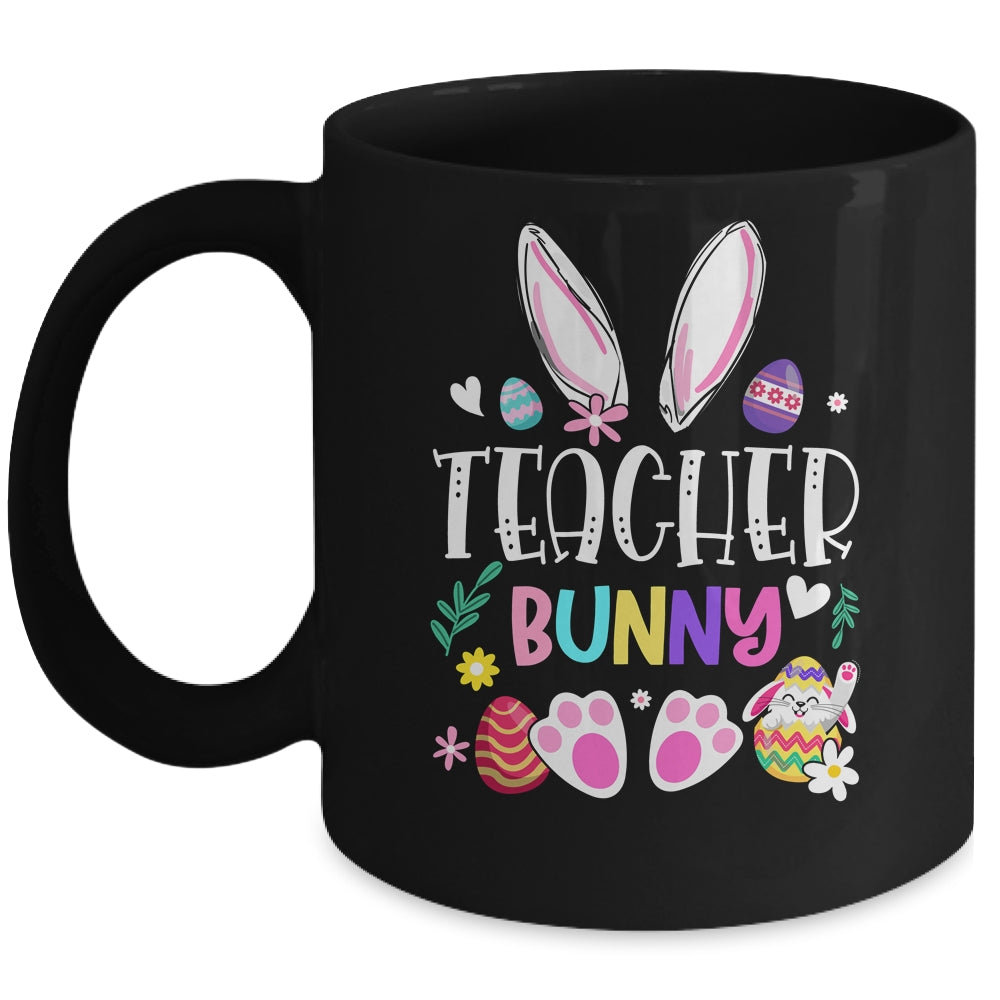 Happy Easter Day Women Teacher Bunny Mug | siriusteestore