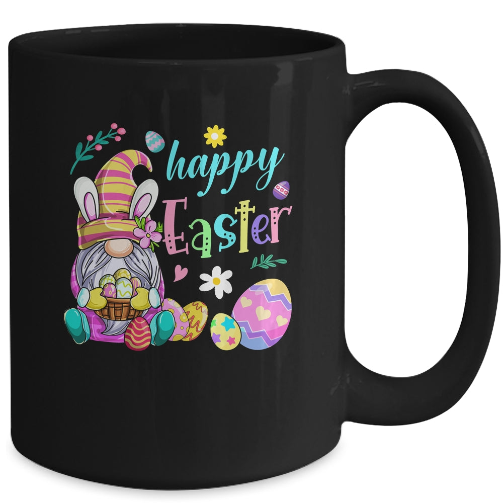 Happy Easter Egg Basket Bunny Ears Gnome Mug | siriusteestore