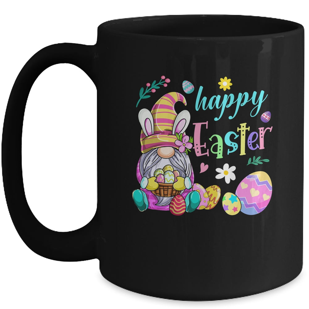Happy Easter Egg Basket Bunny Ears Gnome Mug | siriusteestore