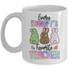 Happy Easter Every Bunny Is Favorite Teacher Rabbits Mug | siriusteestore