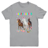 Happy Easter Horse Lover Three Horse Wearing Bunny Ear Youth Shirt | siriusteestore