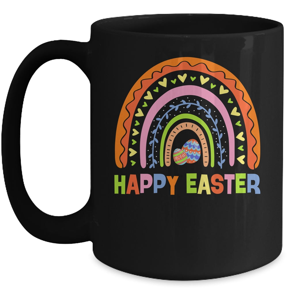 Happy Easter Rainbow Bunny Egg Easter Day Cute Mug | siriusteestore