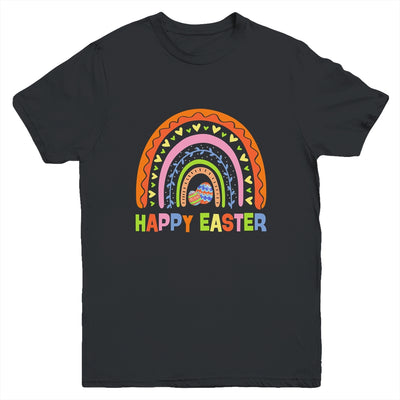 Happy Easter Rainbow Bunny Egg Easter Day Cute Youth Shirt | siriusteestore
