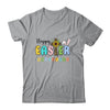 Happy Easter With Leopard Jesus Cross Sunflowers Shirt & Tank Top | siriusteestore