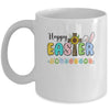 Happy Easter With Leopard Jesus Cross Sunflowers Mug | siriusteestore