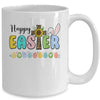 Happy Easter With Leopard Jesus Cross Sunflowers Mug | siriusteestore