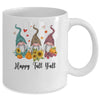 Happy Fall Y'all Gnome Leopard Pumpkin Autumn Gnomes Mug | siriusteestore