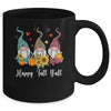 Happy Fall Y'all Gnome Leopard Pumpkin Funny Autumn Gnomes Mug | siriusteestore