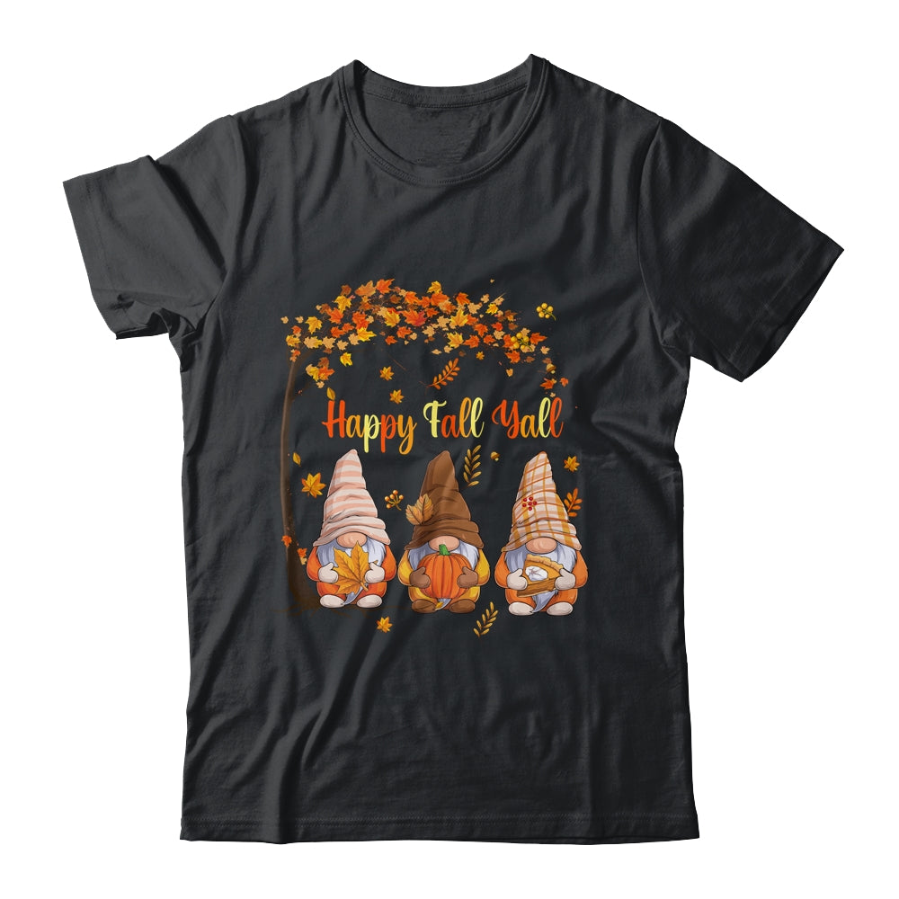 Happy Fall Yall Gnome Autumn Gnomes Pumpkin Spice Season Shirt & Hoodie | siriusteestore