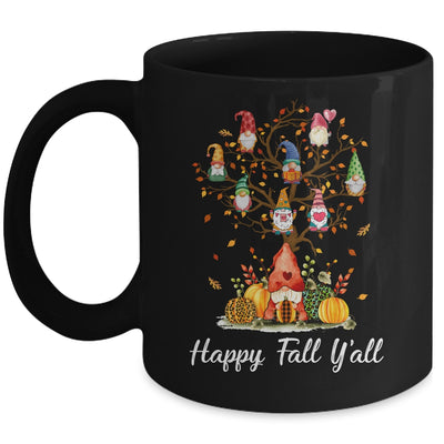 Happy Fall Yall Gnomes Pumpkin Autumn Tree Thanksgiving Mug | siriusteestore