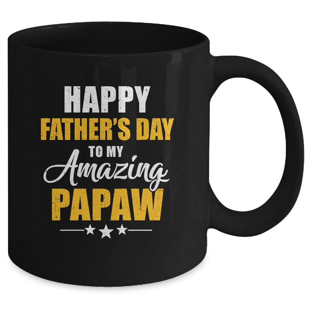 Happy Fathers Day For My Amazing Papaw From Son Daughter Mug | siriusteestore