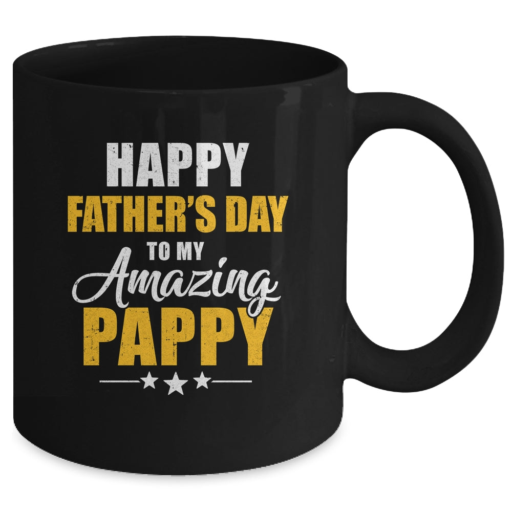 Happy Fathers Day For My Amazing Pappy From Son Daughter Mug | siriusteestore