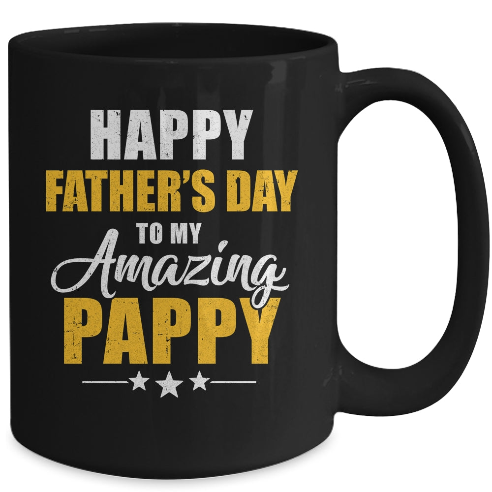 Happy Fathers Day For My Amazing Pappy From Son Daughter Mug | siriusteestore