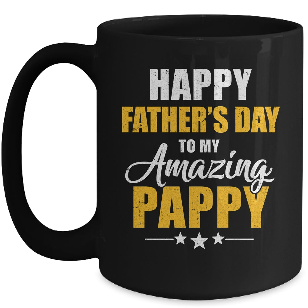 Happy Fathers Day For My Amazing Pappy From Son Daughter Mug | siriusteestore