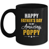 Happy Fathers Day For My Amazing Poppy From Son Daughter Mug | siriusteestore