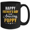 Happy Fathers Day For My Amazing Poppy From Son Daughter Mug | siriusteestore