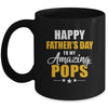 Happy Fathers Day For My Amazing Pops From Son Daughter Mug | siriusteestore