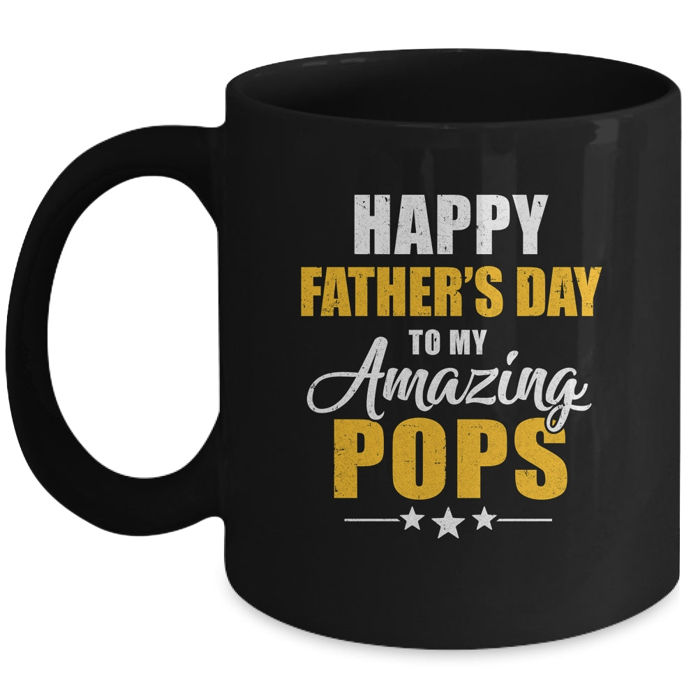 Happy Fathers Day For My Amazing Pops From Son Daughter Mug | siriusteestore