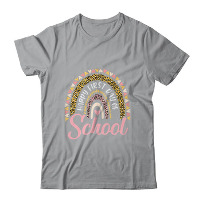 Happy First Day Of School Leopard Rainbow Back To School Shirt & Hoodie | siriusteestore