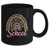 Happy First Day Of School Leopard Rainbow Back To School Mug | siriusteestore