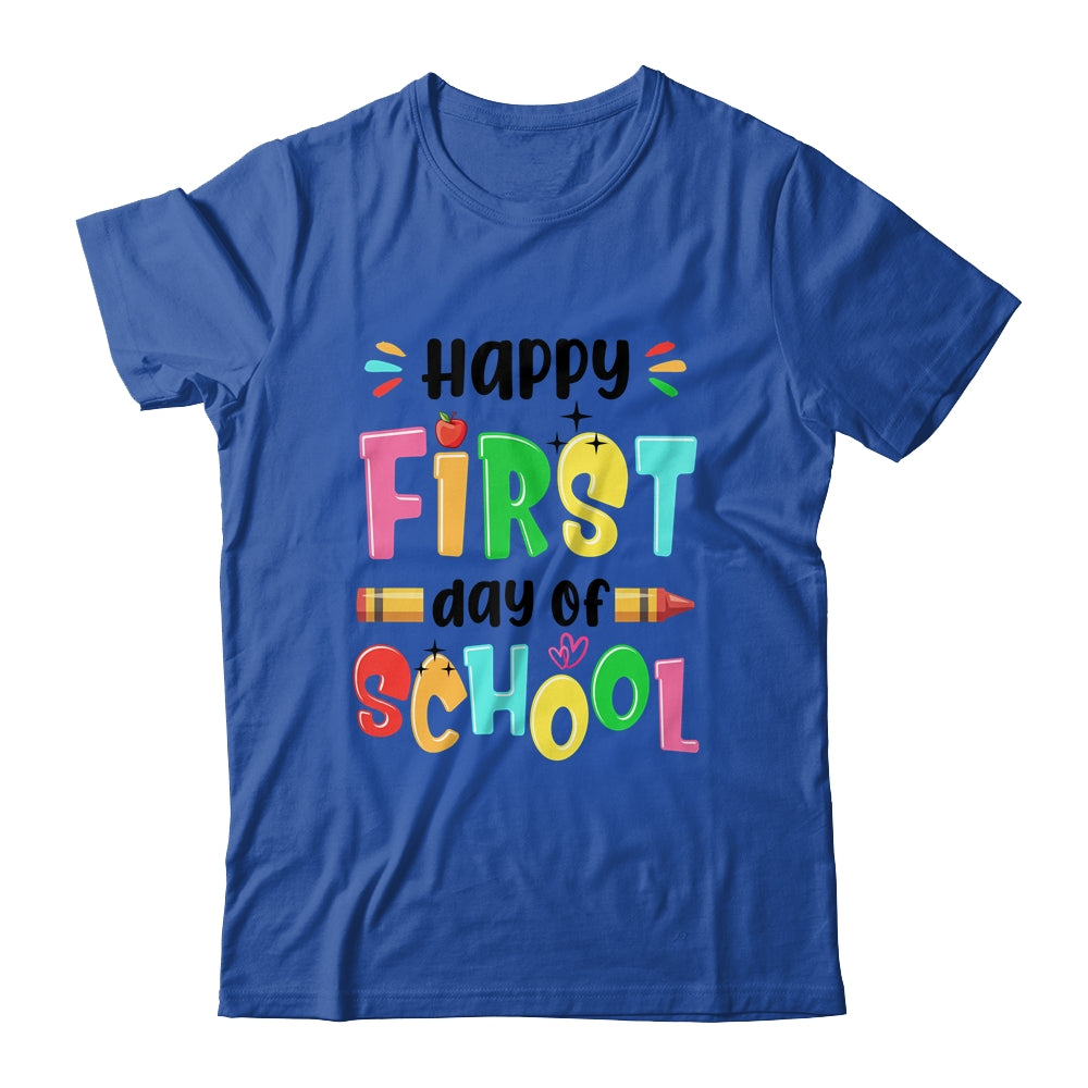 Happy First Day Of School Teacher Back To School Girls Boys Shirt & Hoodie | siriusteestore