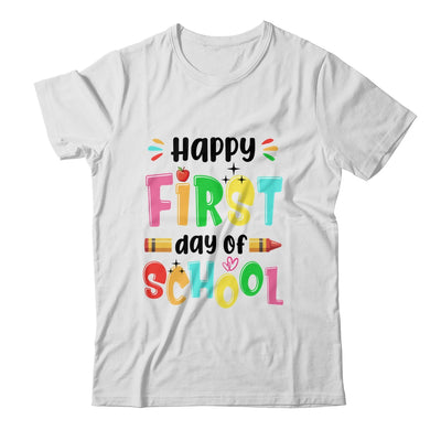 Happy First Day Of School Teacher Back To School Girls Boys Shirt & Hoodie | siriusteestore