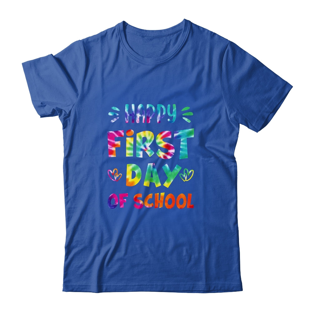 Happy First Day Of School Teachers Back To School Tie Dye Shirt & Hoodie | siriusteestore