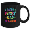 Happy First Day Of School Teachers Back To School Tie Dye Mug | siriusteestore