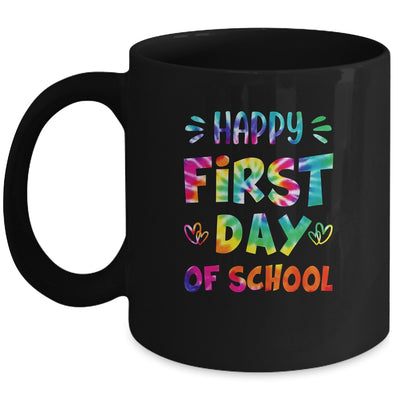 Happy First Day Of School Teachers Back To School Tie Dye Mug | siriusteestore