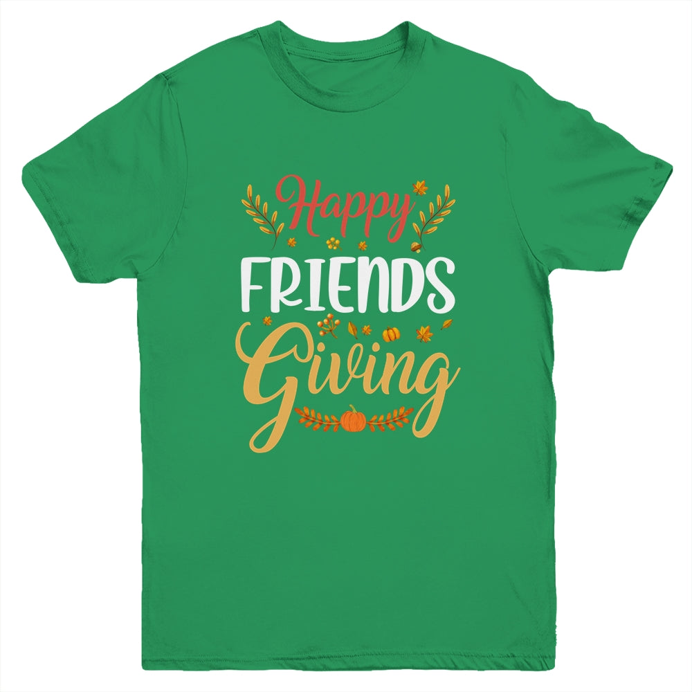 Happy Friendsgiving Turkey Friends Giving Funny Youth Shirt | siriusteestore