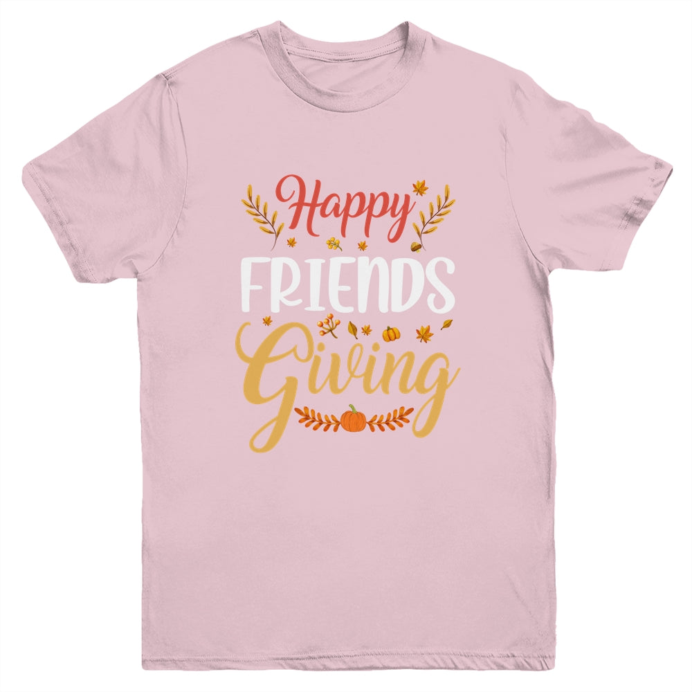 Happy Friendsgiving Turkey Friends Giving Funny Youth Shirt | siriusteestore