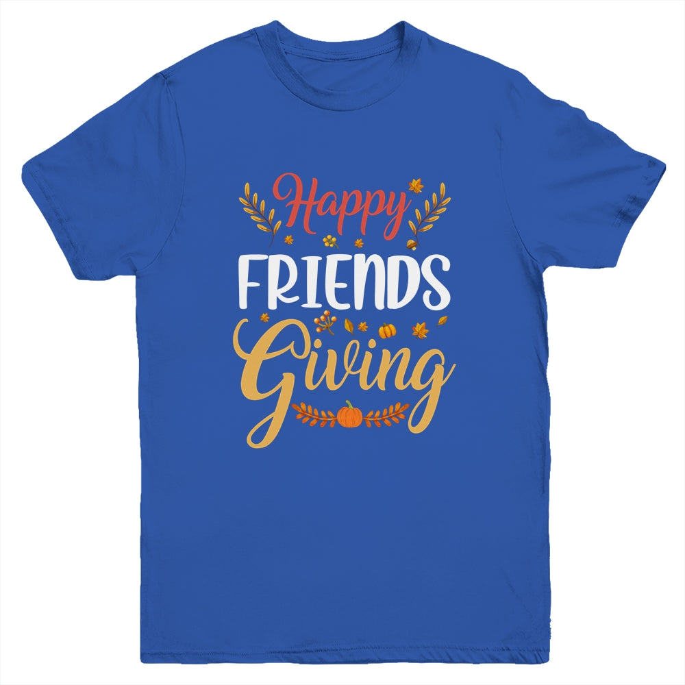 Happy Friendsgiving Turkey Friends Giving Funny Youth Shirt | siriusteestore