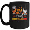 Happy Hallothanksmas Chicken Xmas Thanksgiving Halloween Mug | siriusteestore