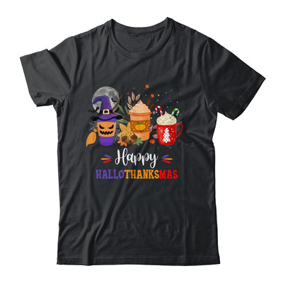Happy Hallothanksmas Coffee Latte Halloween Thanksgiving Shirt & Hoodie | siriusteestore