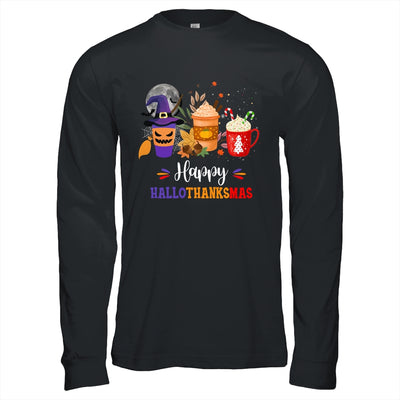 Happy Hallothanksmas Coffee Latte Halloween Thanksgiving Shirt & Hoodie | siriusteestore